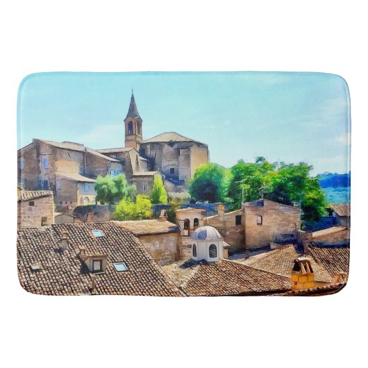 Orvieto Italy Hillside Badmat (Voorkant)