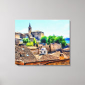 Orvieto Italy Hillside Canvas Afdruk (Voorkant)