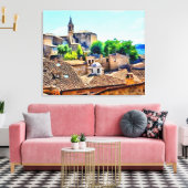 Orvieto Italy Hillside Canvas Afdruk (Insitu (Woonkamer))