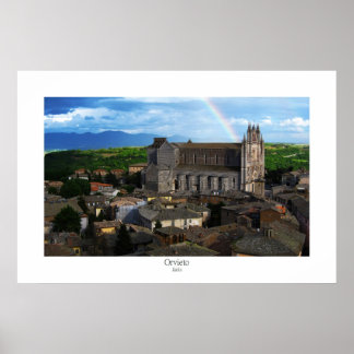 Orvieto Rainbow Poster