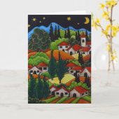 Orvieto-Wenskaart Kaart (Gele Bloem)