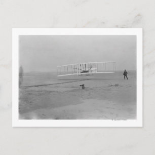 Orville Wright op First Flight op 120 voet Briefkaart