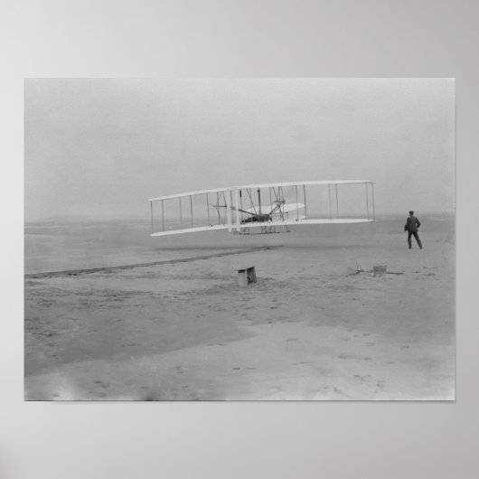 Orville Wright op First Flight op 120 voet Poster (Voorkant)