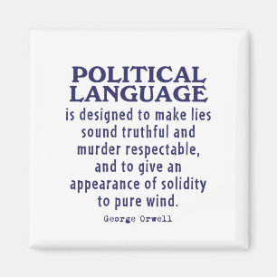 Orwell over politieke taal magneet