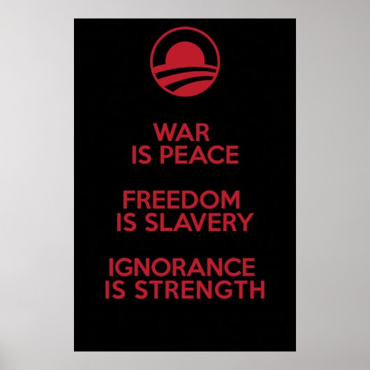 Orwelliaanse/Obamische definities Poster (Voorkant)