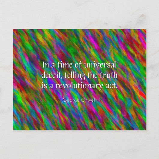 Orwellian Truth Briefkaart (Voorkant)