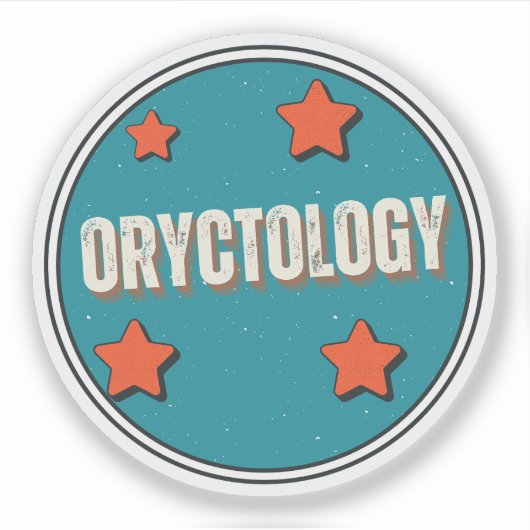 Oryctologie Sticker (Voorkant)