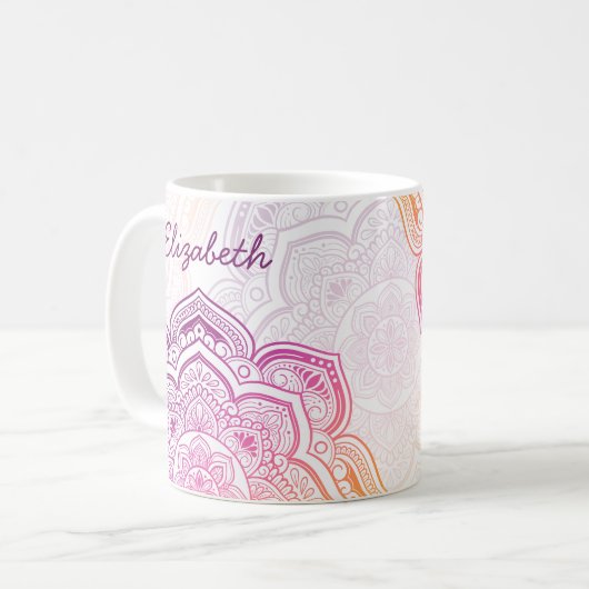 Oryn Mandala 11 oz. Personalized Mug (Devant gauche)
