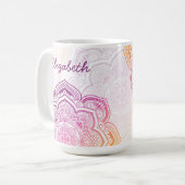 Oryn Mandala 15 oz. Personalized Mug (Devant gauche)