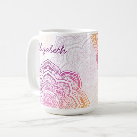 Oryn Mandala 15 oz. Personalized Mug (Devant gauche)