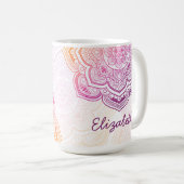 Oryn Mandala 15 oz. Personalized Mug Koffiemok (Voorkant rechts)