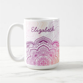 Oryn Mandala 15 oz. Personalized Mug Koffiemok