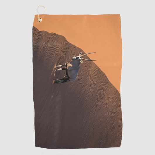 Oryx aan de rand, Namibië Golfhanddoek (Voorkant)
