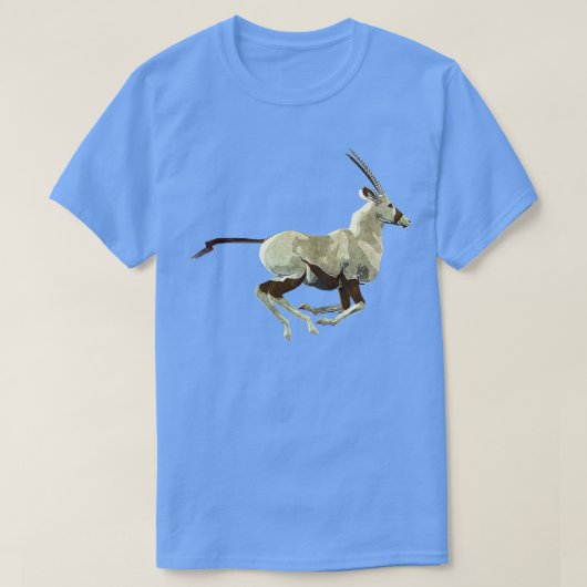 Oryx Antelope aan het lopen T-shirt (Design voorkant)