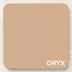Oryx brown beige kleurnaam bier onderzetter