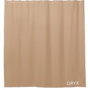 Oryx brown beige kleurnaam douchegordijn