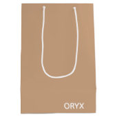 Oryx brown beige kleurnaam medium cadeauzakje (Achterkant)