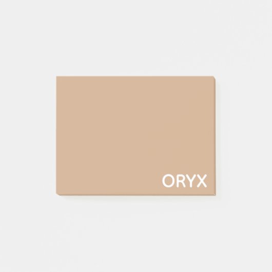 Oryx brown beige kleurnaam post-it® notes (Voorkant)
