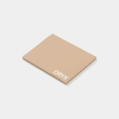 Oryx brown beige kleurnaam post-it® notes (Schuin)
