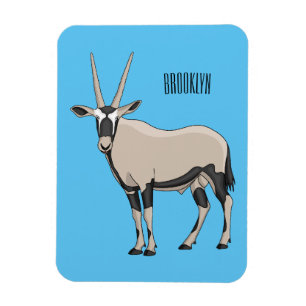 Oryx cartoon illustratie magneet