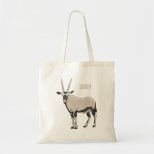 Oryx cartoon illustratie tote bag