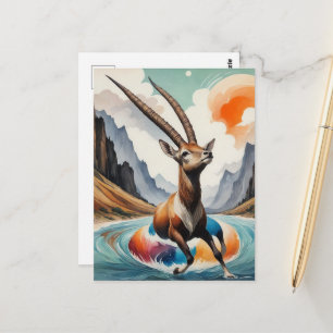 Oryx geniet van Float Trip Briefkaart