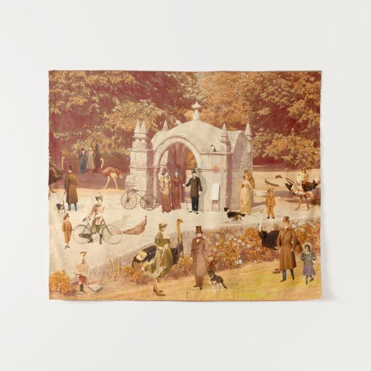  Os Avestruzes de Ponte de Lima Wandkleed (Voorkant (horizontaal))