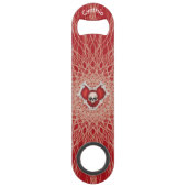 Os crâne gothique Coeur rouge Lignes spirales Éffr (Dos)