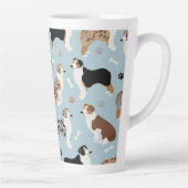 Os de berger australiens et mâchoires latte Mug (Droite)