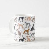 Os de chien gris italien et pattes de café Mug (Devant gauche)