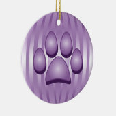 Os de chien pourpre et ornement de Noël Paw (Droite)
