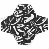 Os de dinosaure (Noir) (Plat)