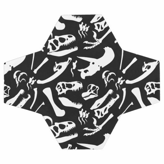 Os de dinosaure (Noir) (Plat)