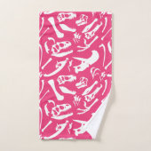 Os Dinosaures (Rose) (Serviette à main)