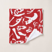 Os Dinosaures (Rouge) (Gant de toilette)