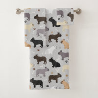 Os et pattes de Bulldog en France gris