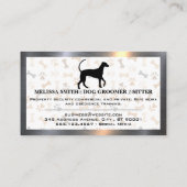 Os et pattes de chien | Carte de visite de code QR (Dos)