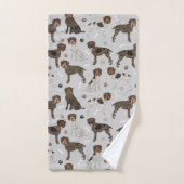 Os et pattes de griffon à pointes à poils durs (Serviette à main)