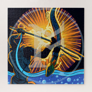 OS Rune Art Puzzel   Angelsaksische Viking Runic ᚩ