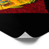 Os Valentines Day Fish Love Fingerprint Poster (Hoek)