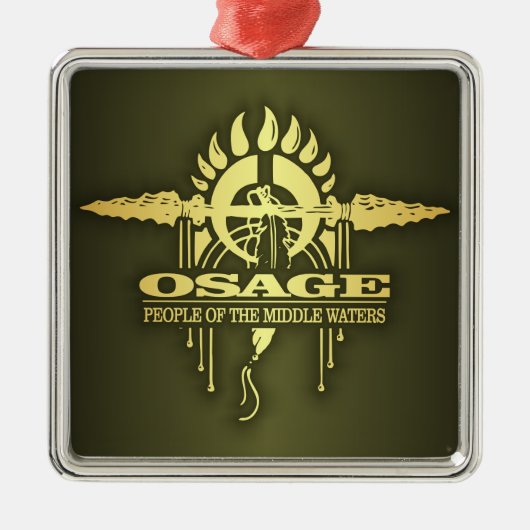 Osage 2o metalen ornament (Voorkant)