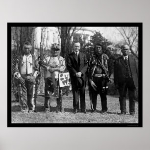 Osage Indians en President Coolidge 1925 Poster