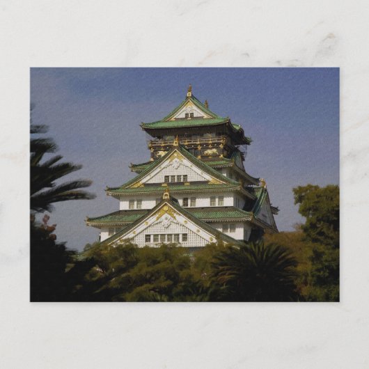 Osaka Castle Briefkaart (Voorkant)