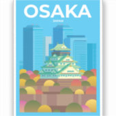 Osaka Castle Japan Sticker (Voorkant)
