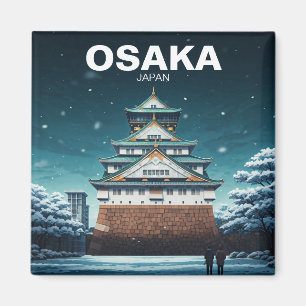 Osaka Castle Japan winter Magneet