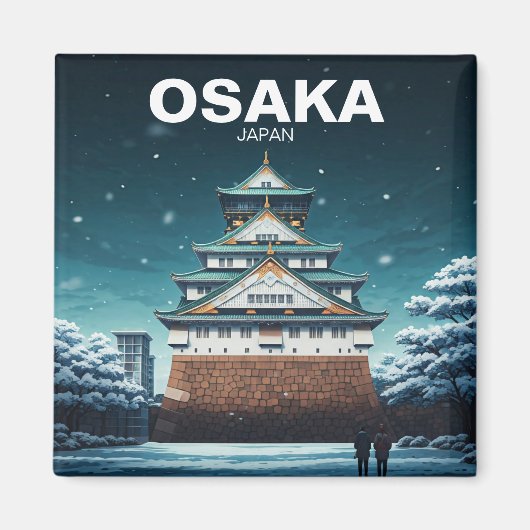 Osaka Castle Japan winter Magneet (Voorkant)