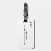 Osaka Japan Bagagelabel (Achterkant verticaal)