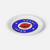 Osaka Japan Papieren Bordje (Gekanteld)