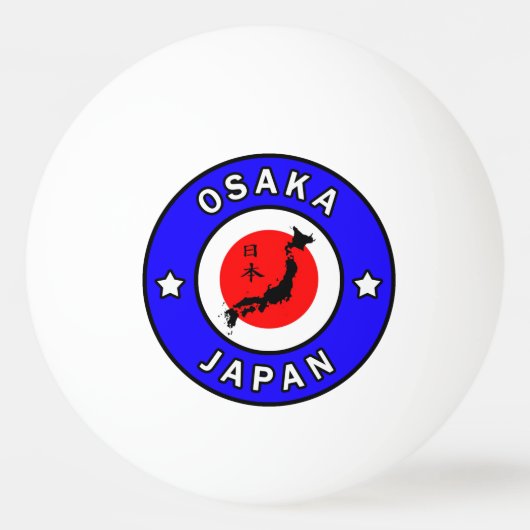 Osaka Japan Pingpongballen (Voorkant)