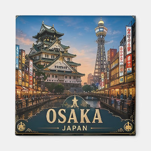 🧲 Osaka Japan Reis Herinnering Voor Elke Avontuur Magneet